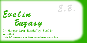 evelin buzasy business card